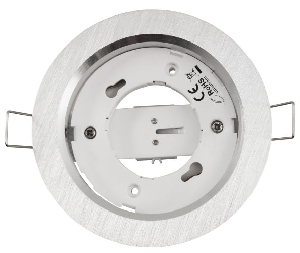 Einbaurahmen McShine DL-304 rund, Ø108mm, GX53, Eisen gebürstet
