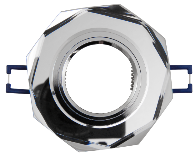 Einbaurahmen McShine Kristall-60 rund, Ø98mm, Glas, achteckig
