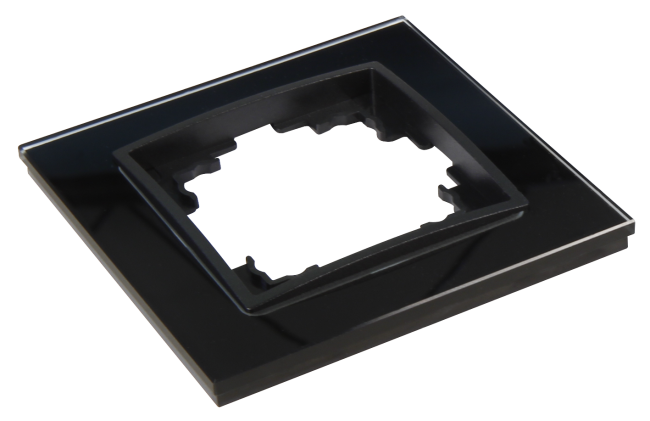 Glas-Rahmen McPower Flair, 1-fach, schwarz
