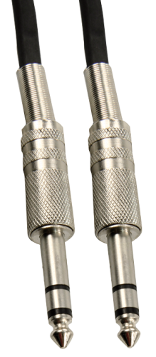 Klinke-Verbindungskabel HOLLYWOOD 10m, 6,3 mm Stecker-Stecker, stereo

