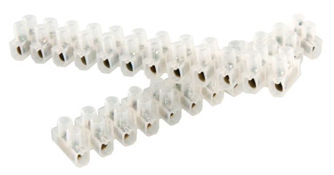 Lüsterklemme McPower, 12 Klemmen, 2,5mm², 3A, transparent
