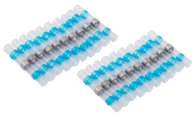 Lötverbinder McPower, Ø4,5mm - blaue Markierung, 1,5-2,5mm² Kabel, 20er-Pack
