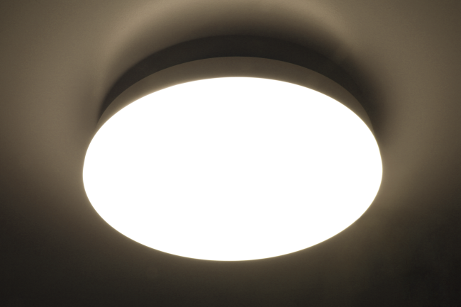 LED-Deckenleuchte McShine Sky-BR HF-Melder, 24cm-Ø, 15W, 1500lm, 3000K
