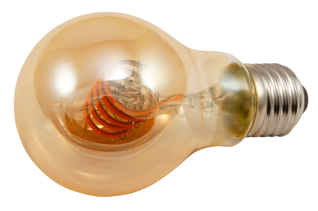 LED Filament Glühlampe McShine Retro E27, 6W, 420lm, warmweiß, goldenes Glas
