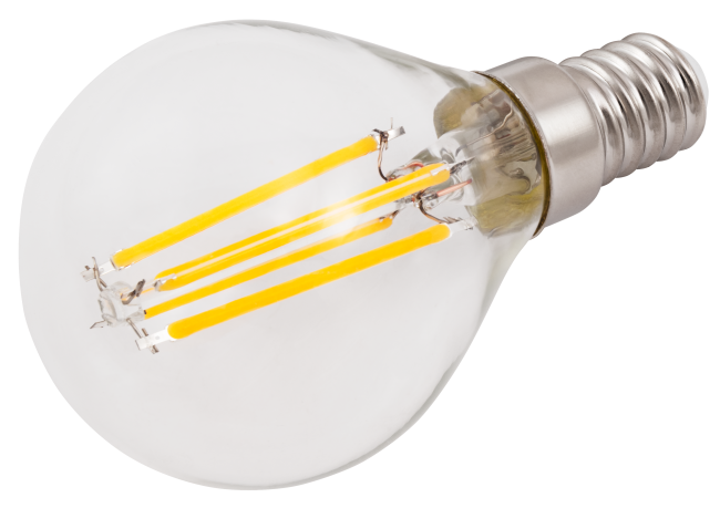 LED Filament Tropfenlampe McShine Filed E14, 6W, 600lm, warmweiß, dimmbar
