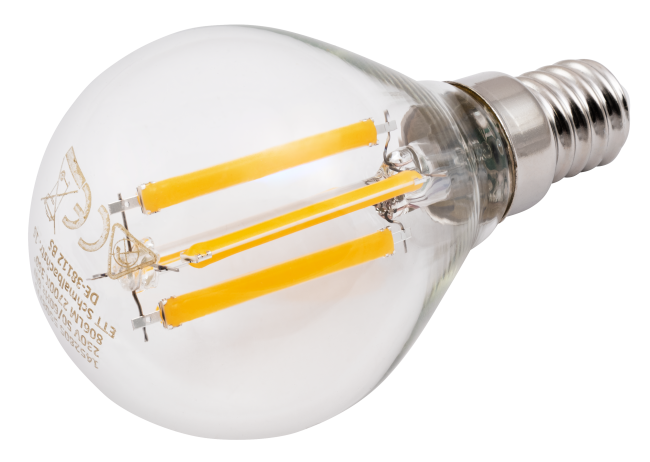 LED Filament Tropfenlampe McShine Filed, E14, 6W, 806 lm, warmweiß, klar
