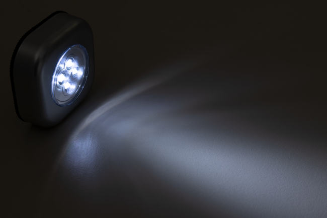 LED-Klebeleuchte McShine LK4 mit Klebefolie, 70x70x24mm, silber
