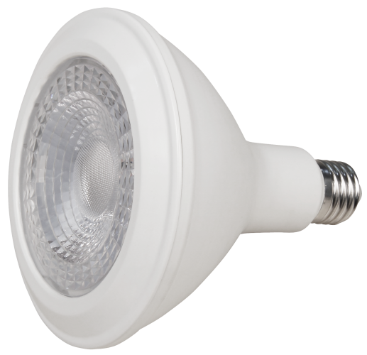 LED-Strahler McShine, E27, PAR38, 15W, 1.200 lm, 45°, 3000K, warmweiß
