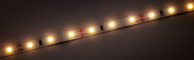 LED-Stripe McShine, 10m, warmweiß, 600LEDs, 12000lm, 12V/48W, IP20
