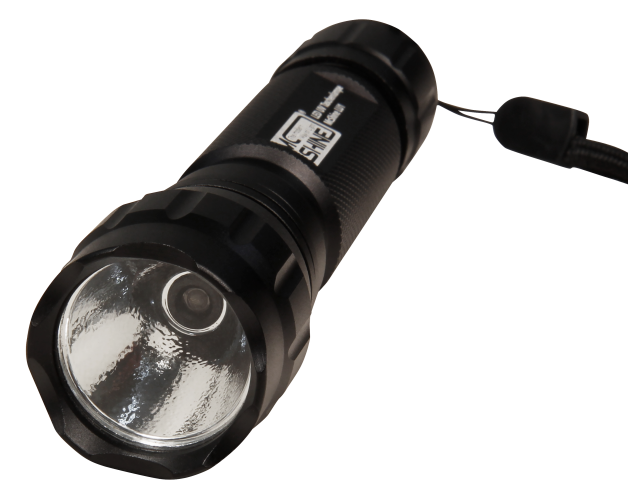 LED UV-Taschenlampe McShine LU1, 3W, 365nm, inkl. 3000mAh Akku und Ladegerät
