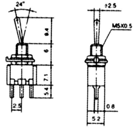 Micro-Kippschalter McPower, 250V/1A, 3-polig, 2 Stellungen: EIN / EIN
