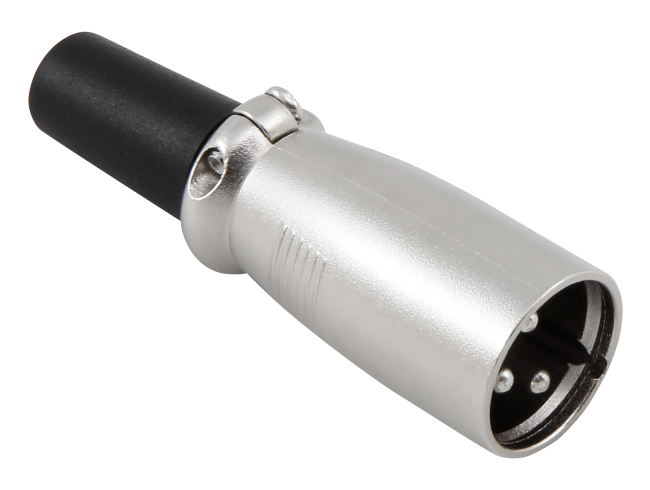 Mikrofon XLR-Stecker HOLLYWOOD 3-polig, Metall
