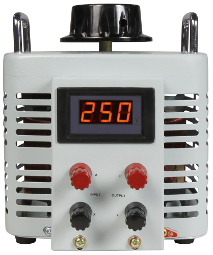 Ringkern-Stelltrafo McPower V-8000 LED, 0-250 V, 8 A, 2.000 W, NICHT galvanisch getrennt
