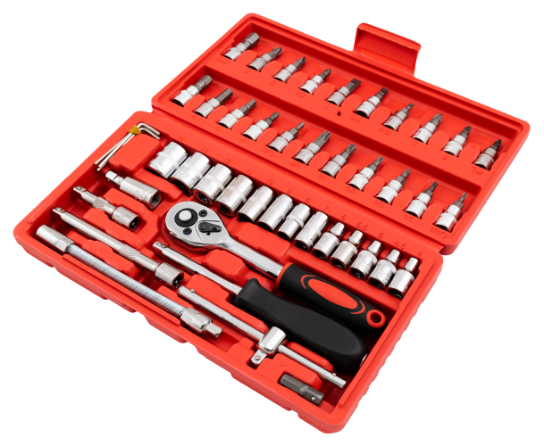 Steckschlüssel und Bit-Set McPower SM-90046 46-teilig
