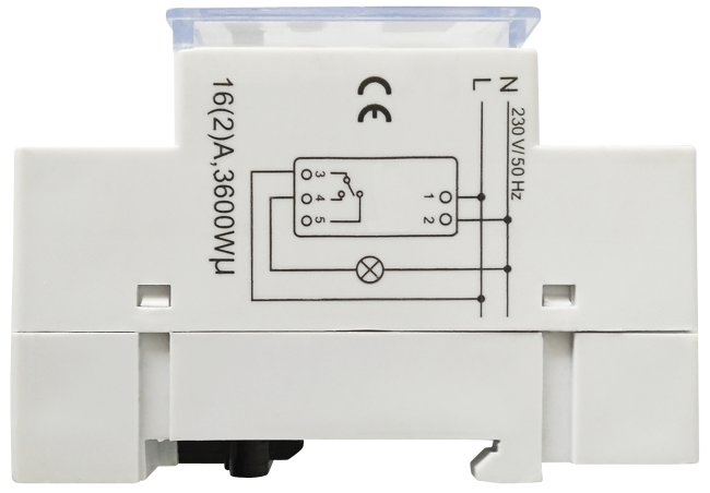 Digitale Zeitschaltuhr McPower STE-3 7 Tage, 230V für Schalttafel-Einbau,3600W
