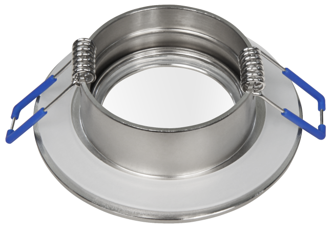 Einbaurahmen McShine DL-54 rund, Clip-Verschluss, IP44, Edelstahl gebürstet
