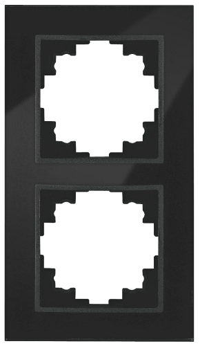 Glas-Rahmen McPower Flair, 2-fach, schwarz
