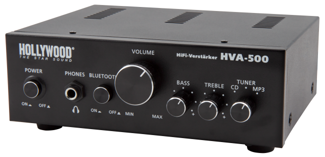 HiFi-Verstärker HOLLYWOOD HVA-500 2x100W, Bluetooth
