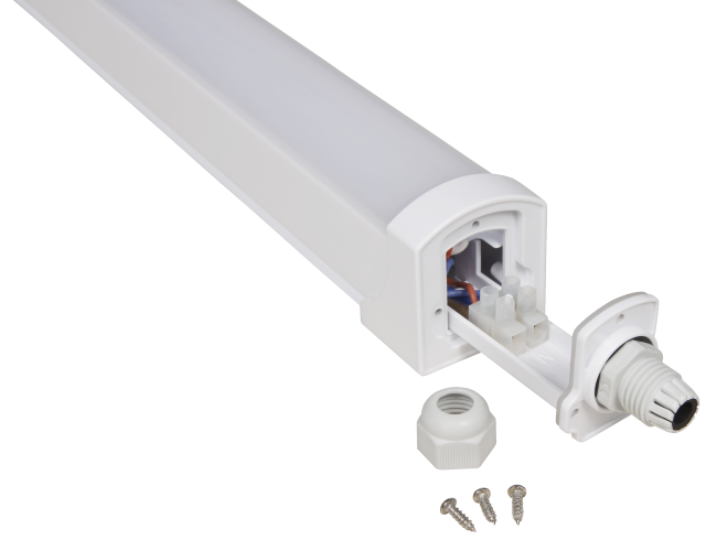 LED Feuchtraumleuchte McShine FL-120, IP65, 4000lm, 4000K, 120cm, neutralweiß
