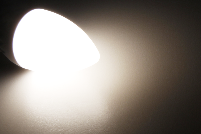 LED-Kerzenlampe McShine, E14, 5W, 400lm, 3000K, warmweiß, dimmbar 100/50/15%
