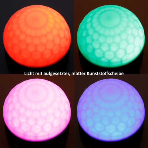 LED-Lichteffekt HOLLYWOOD LE-025 7 Farben, 4 Helligkeiten, Musikgesteuert
