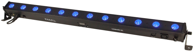 LED-Lichtleiste IBIZA LEDBAR12-RC 12x 8W RGB+W LEDs, DMX, Fernbedienung
