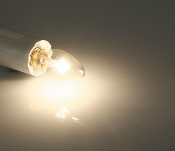 Mini-Kerzenlampe McShine, E14, 230V, 10W, klar
