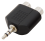 Audio-Adapter HOLLYWOOD , 2x Cinchbuchse -> 3,5 mm Klinkenstecker Stereo
