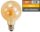 LED Filament Globelampe McShine Retro E27, 4W, 280lm, warmweiß, goldenes Glas
