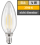 LED Filament Kerzenlampe McShine Filed, E14, 4W, 470 lm, warmweiß, klar
