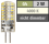 LED-Stiftsockellampe McShine Silicia, G4, 2W, 160 lm, weiß
