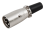 Mikrofon XLR-Stecker HOLLYWOOD 3-polig, Metall
