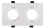 Einbaurahmen McShine DL-482 eckig, 2-fach, 173x93mm, schwenkbar, weiß
