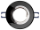 Einbaurahmen McShine Kristallglas rund, schwarz, Ø90mm
