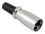 Mikrofon XLR-Stecker HOLLYWOOD 3-polig, Metall
