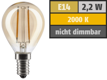 • Sockel E14 • Lichtstrom 150 Lu...