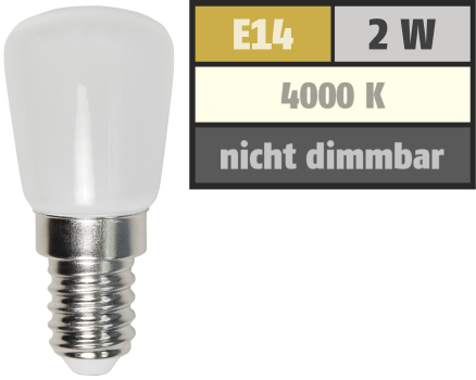 • 2W LED • Sockel E14 • Bauform ...